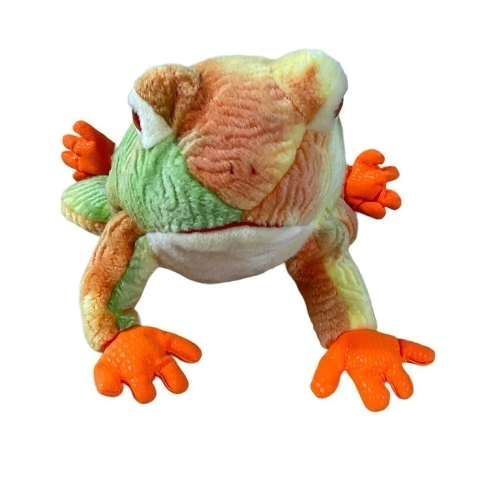 Prince The Frog Retired 2000 TY Beanie Buddy 13in Bullfrog Tie dye